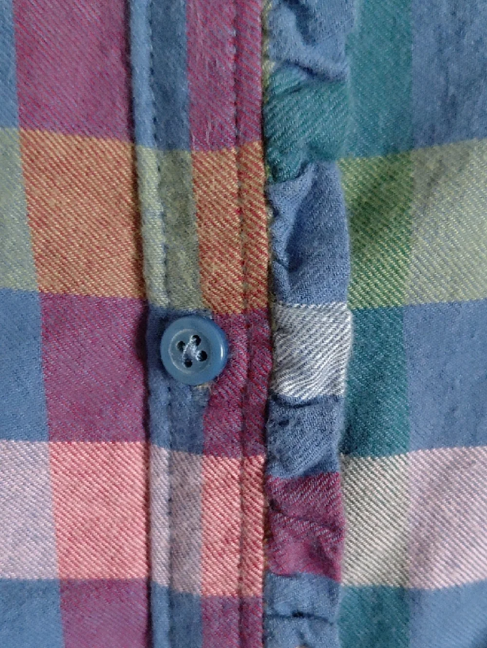 Gap Kids Colorful Multicolored Plaid Shirt Dress Belted Tie Waist Button Down